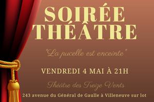 Théâtre comédie « La pucelle est enceinte »